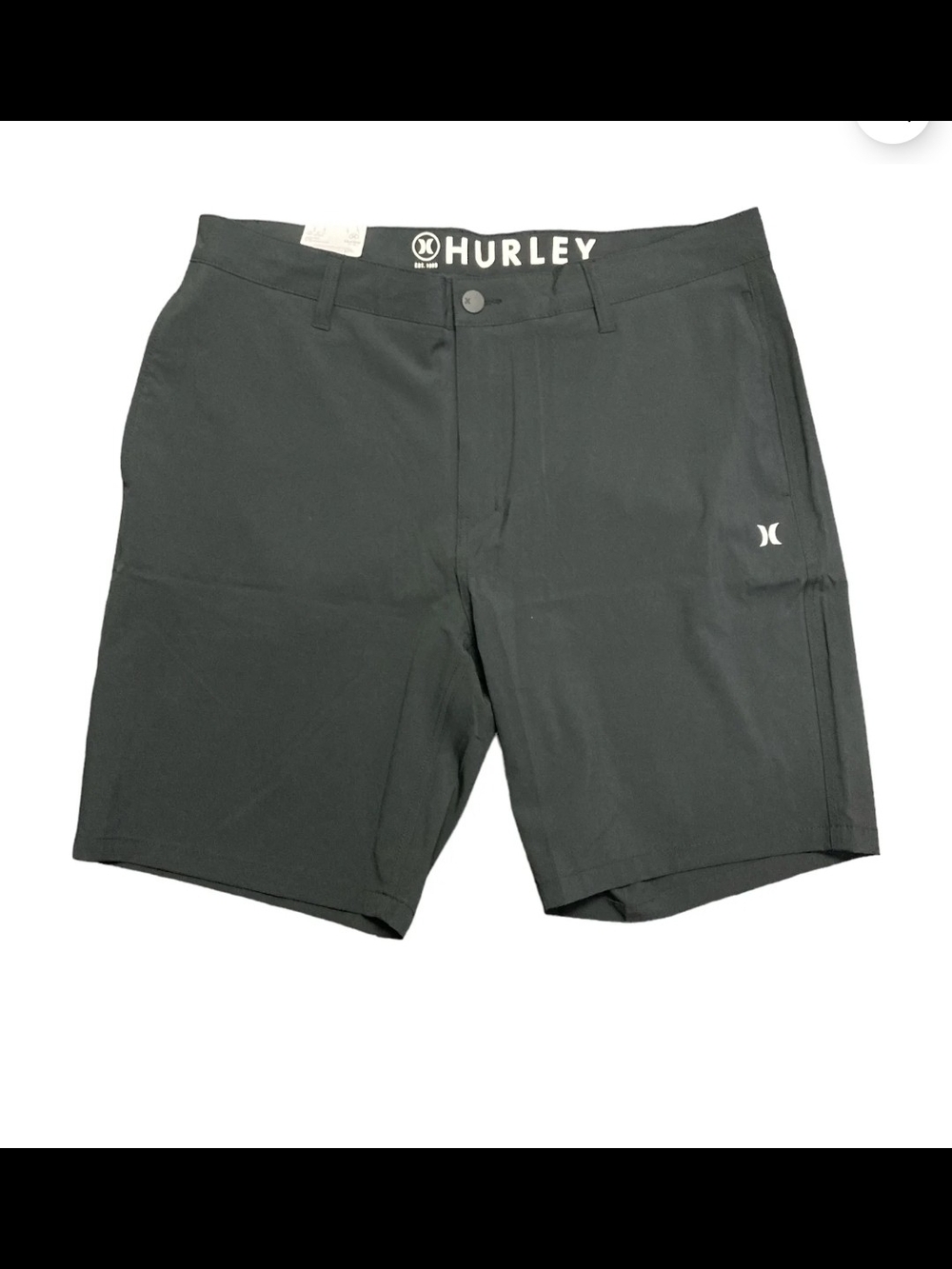 NWT Hurley Men's All Day Hybrid Quick Dry 4 Way Stretch Short (Gray, 32)